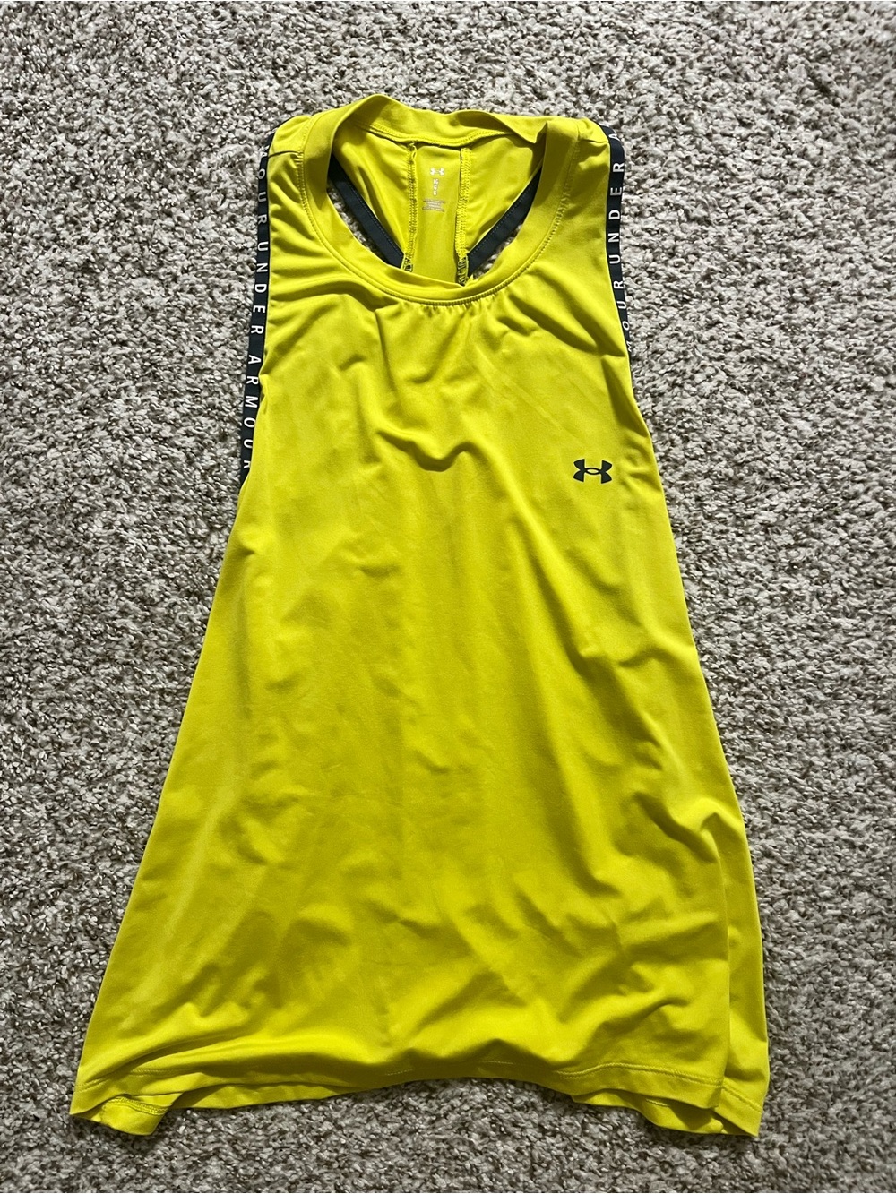 Under Armour High-Visibility Yellow Performance Tank